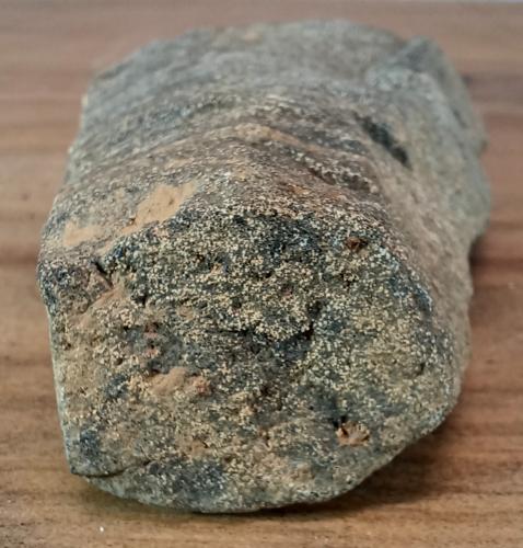 Anfibolita<br />Macizo ultramáfico (ultrabásico) de Herbeira-Complejo de Cabo Ortegal, Herbeira, Cariño, Comarca Ortegal, La Coruña / A Coruña, Galicia / Galiza, España<br />6x8x2 cm.<br /> (Autor: supertxango)