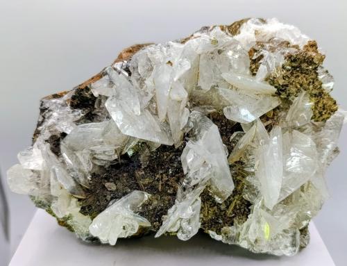 Calcita y Hemimorfita.<br />Mina Ojuela, Mapimí, Municipio Mapimí, Durango, México<br />13x10 cm.<br /> (Autor: AntonioJesus)