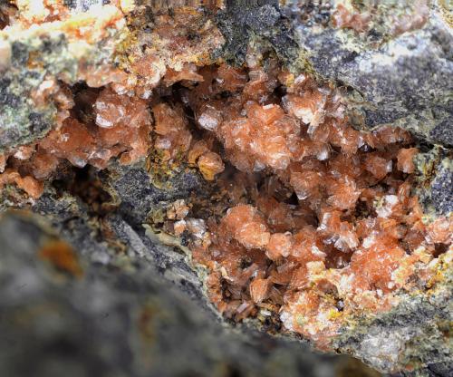 Clinoptilolita-Ca<br />La Aldea de San Nicolás, Gran Canaria, Provincia de Las Palmas, Canarias, España<br />Campo de visión de 10 mm<br /> (Autor: Antonio Carmona)