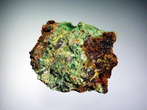 Carnotita y Fosfuranilita<br />Mina Trapero, Cardeña, Comarca Los Pedroches, Córdoba, Andalucía, España<br />6 x 6 cm<br /> (Autor: Antonio P. López)