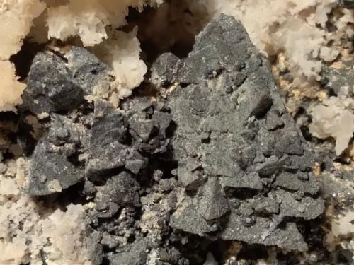 Calcopirita, Esfalerita, Cuarzo, Berthierita<br />Mina Gavorrano, Gavorrano, Provincia Grosseto, Toscana, Italia<br />103 x 65 mm<br /> (Autor: Sante Celiberti)