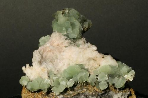 10 cm. prehnite and calcite, with minor epidote collected 2010. (Author: vic rzonca)