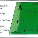 "El Calcetero" is located halfway between the historic mining areas of Coscuez and Peñas Blancas (From Yannick  Branquet, 1999). (Author: Fiebre Verde)