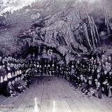 _The Masonic Grand Lodge hold an annual meeting in a cave at the 200 level of the Czar Mine, Bisbee, AZ. 1897. (Author: vic rzonca)