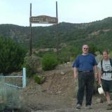 Al Cherepon and Gordan May at the entrance to the Kelly Mine. (Author: Paul Bordovsky)