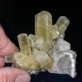 Calcite with dolomite and chalcopyrite 
Sweetwater Mine, Reynolds County, Missouri (Author: John S. White)