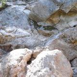 a bunch of pockets in the granite clearview claim Passmore BC (Author: thecrystalfinder)