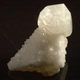 Calcite on calcite
Shullsburg-Hazel Green area, Upper Mississippi Valley District, Lafayette Co., Wisconsin, USA
8 cm tall as pictured (Author: John Nash)