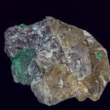 Beryl and Quartz (smoky)
Rist Mine, Hiddenite, Alexander Co., North Carolina, USA
4.0 x 2.8 cm (Author: am mizunaka)