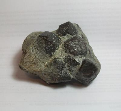 Granate<br />Sierra Albarrana, Hornachuelos, Comarca Valle Medio del Guadalquivir, Córdoba, Andalusia, Spain<br />Cristales 3 cm.<br /> (Autor: Nieves)