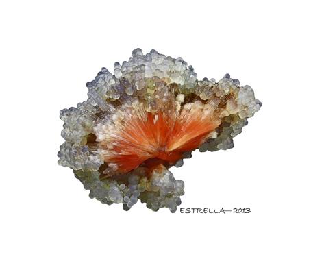 Scolecite & Chalcedony. (Autor: Félix Estrella)