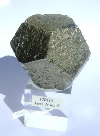 PIRITA<br />San Carlos Claim, Valuengo, Jerez de los Caballeros, Comarca Sierra Suroeste, Badajoz, Extremadura, Spain<br />piritoedro:  50 mm<br /> (Autor: David Parra Z)