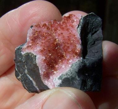 Rhodochrosite
N’ Chwaning 2; KMF, South Africa
33 x 31 mm
 (Author: Pierre Joubert)