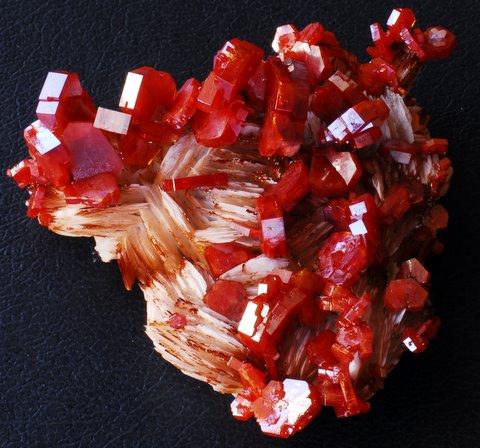 Vanadinite
Mibladen, Morocco
10x7 cm (Author: Enrique Llorens)