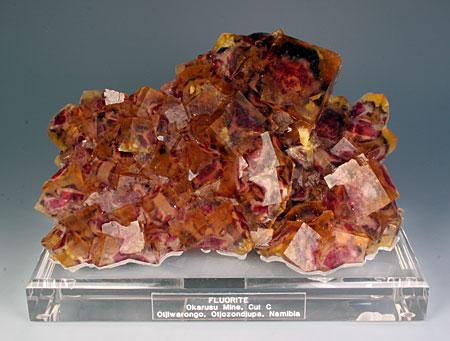 Large cabinet plate of Namibian fluorite. (Author: Gail)