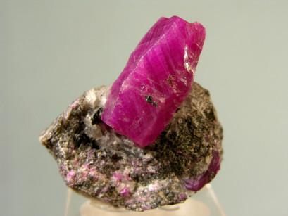 Corundum, var. ruby, Mysore, India, 3.6 x 3.5 x 2.1 cm (Author: Jim)