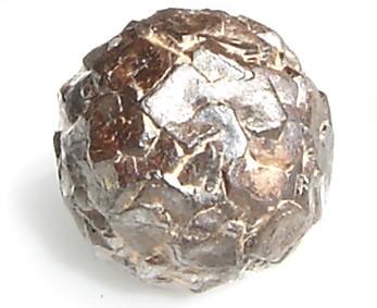 Globular pyrite oxidized
Morro das Balas, Formiga, Minas Gerais, Brasil
Diameter approximately 1,6 cm (Author: Anísio Cláudio)