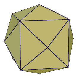 Fluorite
San Lino Mine, Caravia Alta, Asturias, Spain

This is a tetrakishexahedron model, probably {210}, since the triangular faces are steeper than the ones in the figured fluorite specimen above (Author: Carles Millan)