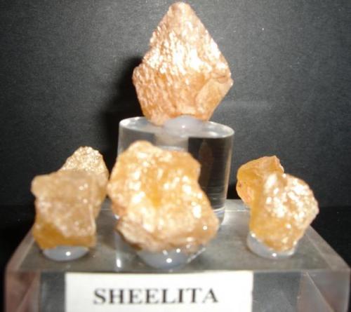 SCHEELITA Mina Conchita - Estepona - Mlalaga cristales de 1 y 2 cm (Autor: Mijeño)
