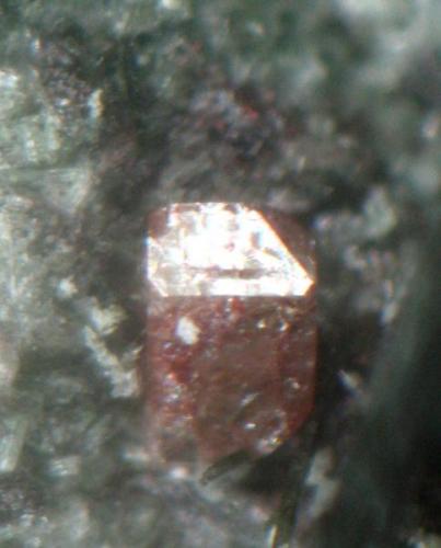 ZIRCÓN  Ojen -Malaga detalle cristal 1mm (Autor: Mijeño)