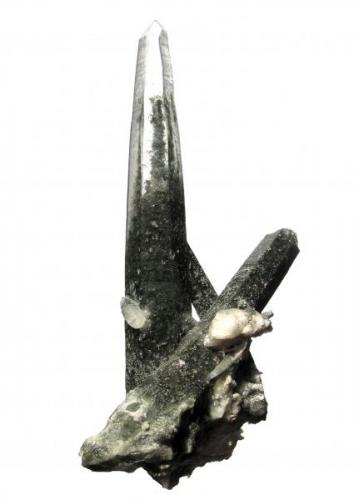 Cuarzo con inclusión de Clorita. 11,5x5,5x4 cm. (Autor: Jmiguel)