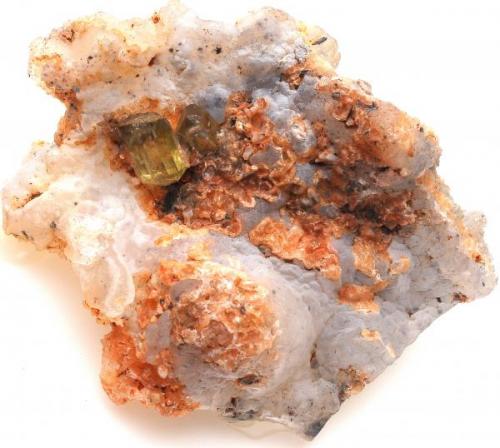 Fluorapatito y Calcedonia - Minas del Carmen - La Celia - Jumilla - Murcia - España - 5,8 x 4,7 x 2,5 (Autor: Martí Rafel)