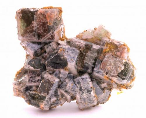 Fluorapatito y Siderita - Minas da Panasqueira - Nivel 2 - Barroca Grande - Covilha - Castelo Branco - Portugal - 12,3 x 8,9 x 3,0 (Autor: Martí Rafel)