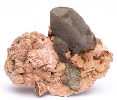 Microclina, Cuarzo y Clinozoisita - Can Vernenc - Serra del Montnegre - La Batllòria - Sant Celoni - Vallès Oriental - Catalunya - España - 9,9 x 7,9 x 3,8 (Autor: Martí Rafel)