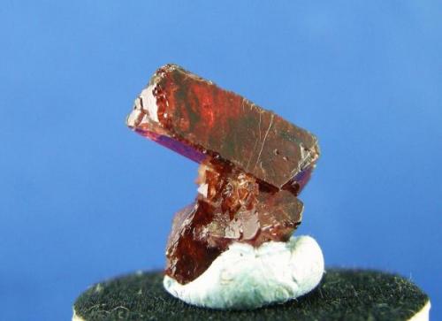 Espinela rubí
Sierra de Mijas - Mijas - Málaga - Andalucía - España
Cristal biterminado de 1.8 cm (Autor: Diego Navarro)