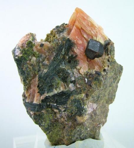 Granate + Ferropargasita
Minas de Cala - Huelva - Andalucía - España
6.3 x 4.5 cm (Autor: Diego 1)