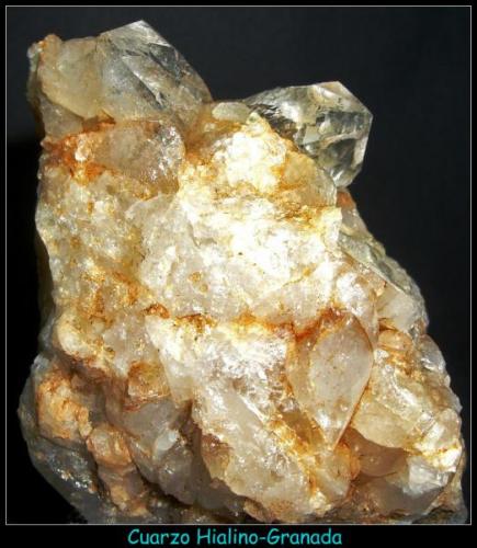 CUARZO HIALINO-Almuñecar-Granada-6cm x 5cm. Cristales 2cm (Autor: Mijeño)