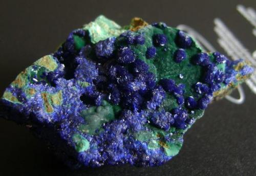 Azurita,  Arizona, E.U.A., tamaño: 5cm x 4.5cm (Autor: Luis Domínguez)