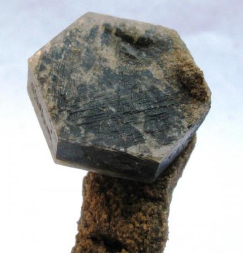Magnesita (var. Pistomesita?). Hondon de los Frailes. Albatera. Alicante.
Tamaño del cristal 28 mm. (Autor: Jose Luis Otero)