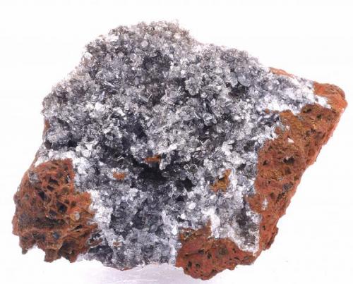 Hemimorfita y Pirolusita - 
Mina Precaución - El Estrecho de San Ginés - Sierra de Cartagena - Cartagena - Murcia - España - 
5,9 x 4,3 x 3,0 cm (Autor: Martí Rafel)