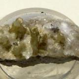 Estellerita verde (cristales con 0,6 cm). Tainhas, Rio Grande do Sul- Brasil (Autor: Anisio Claudio)