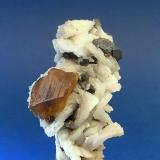 Mimetite (Var Campylite) on Baryte.
Dry Gill, Caldbeck Fells, Cumbria, England, UK.
35 x 30 mm (Author: nurbo)