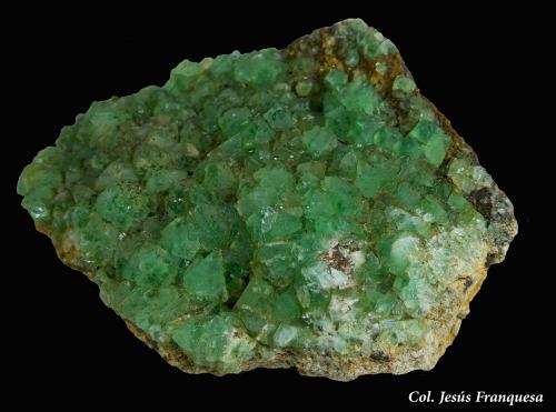 Fluorita.<br />Pedrera Berta, Turó de Can Domènech, Serra de Roques Blanques, Sant Cugat del Vallès-El Papiol, Comarca Vallès Occidental / Baix Llobregat, Barcelona, Cataluña / Catalunya, España<br />90x70 mm.<br /> (Autor: Jesus Franquesa Baucells)