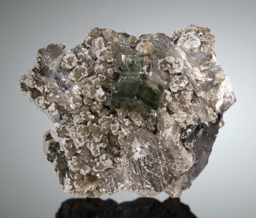 Fluorapatito, Arsenopirita<br />Minas da Panasqueira, Aldeia de São Francisco de Assis, Covilhã, Castelo Branco, Cova da Beira, Centro, Portugal<br />13 x 11cm, cristales de 2cm de arista<br /> (Autor: Raul Vancouver)