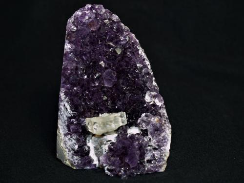Quartz (variety amethyst) with Calcite<br />Artigas Department, Uruguay<br />11x6.5x4 cm''s<br /> (Author: Joseph DOliveira)