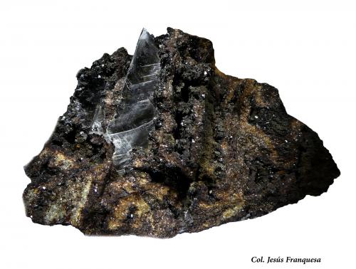 Yeso<br />Mina Quien Tal Pensara (Mina Rica), El Pilar de Jaravía, Pulpí, Comarca Levante Almeriense, Almería, Andalusia, Spain<br />80x65 mm.<br /> (Autor: Jesus Franquesa Baucells)