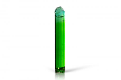 Elbaite<br />Pederneira claim, São José da Safira, Governador Valadares, Vale do Rio Doce, Minas Gerais, Brazil<br />9.5 x 2 x 2 cm<br /> (Author: MIM Museum)