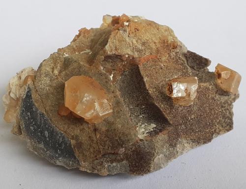 Calcite<br />Lead mines, Obernberg am Brenner, Innsbruck-Land District, Tyrol/Tirol, Austria<br />4 x 3 cm<br /> (Author: Volkmar Stingl)
