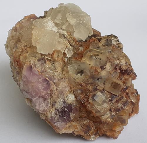 Fluorite, Baryte<br />Lead mines, Obernberg am Brenner, Innsbruck-Land District, Tyrol/Tirol, Austria<br />5,5 x 5 cm<br /> (Author: Volkmar Stingl)