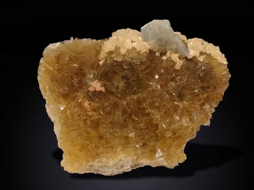 Fluorite, Dolomite and Baryte<br />Moscona Mine, El Llano, Solís, Corvera de Asturias, Comarca Avilés, Principality of Asturias (Asturias), Spain<br />110 mm x 100 mm x 44 mm<br /> (Author: Firmo Espinar)