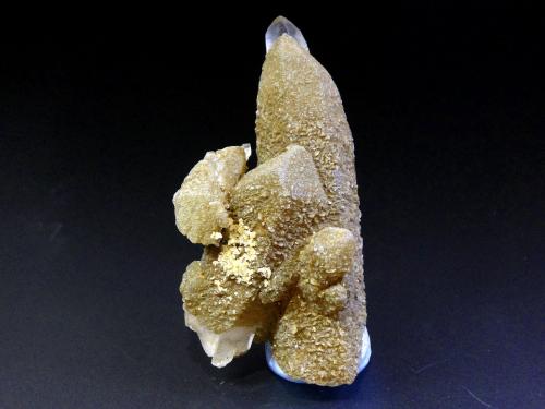 Cuarzo, Clorita (inclusiones), Siderita y Pirita<br />Minas da Panasqueira, Aldeia de São Francisco de Assis, Covilhã, Castelo Branco, Cova da Beira, Centro, Portugal<br />8 x 4 cm.<br /> (Autor: Antonio P. López)