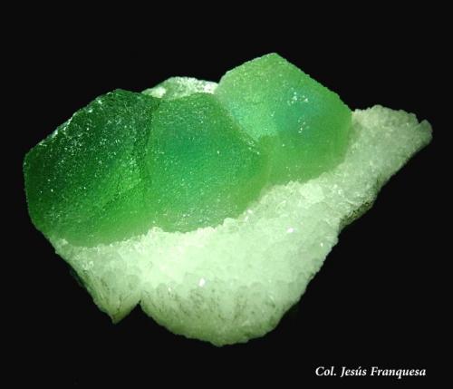 Fluorita.<br />Dayu, Prefectura Ganzhou, Provincia Jiangxi, China<br />90x90 mm.<br /> (Autor: Jesus Franquesa Baucells)