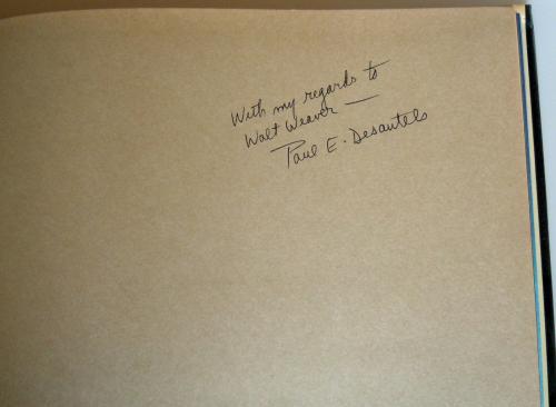 _Paul’s signature in the front of the book to my dad. (Author: rweaver)