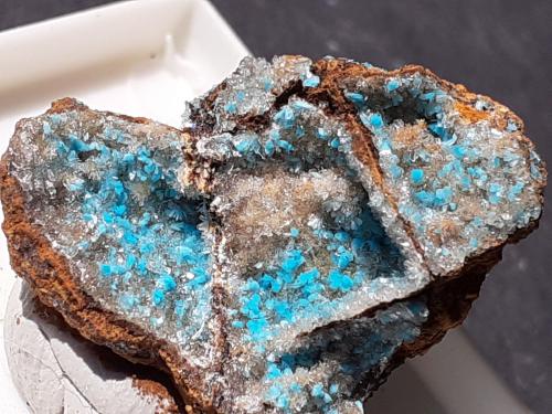 Aurichalcite<br />Campiglia Marittima, Campigliese, Livorno Province, Toscana, Italy<br />2,5 x 2 cm<br /> (Author: Volkmar Stingl)