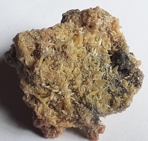 Mimetite<br />Tsumeb Mine, Tsumeb, Otjikoto Region, Namibia<br />4 x 4 cm<br /> (Author: Volkmar Stingl)