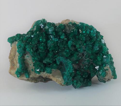 Dioptase<br />Altyn-Tyube deposit, Altyn-Tyube area, Kirghiz Steppes, Karaganda Region, Kazakhstan<br />75mm X 45mm X 30mm<br /> (Author: Philippe Durand)